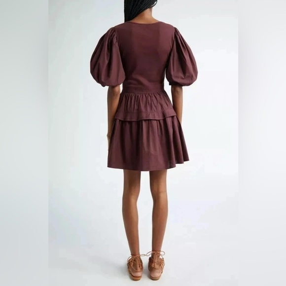 NWT Ulla Johnson Tilda Mini Dress in Bordeaux Size XS $390 - Picture 5 of 5